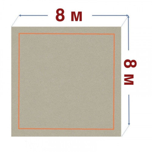 Ковер гимнастический (для домашних занятий) 8x8м
